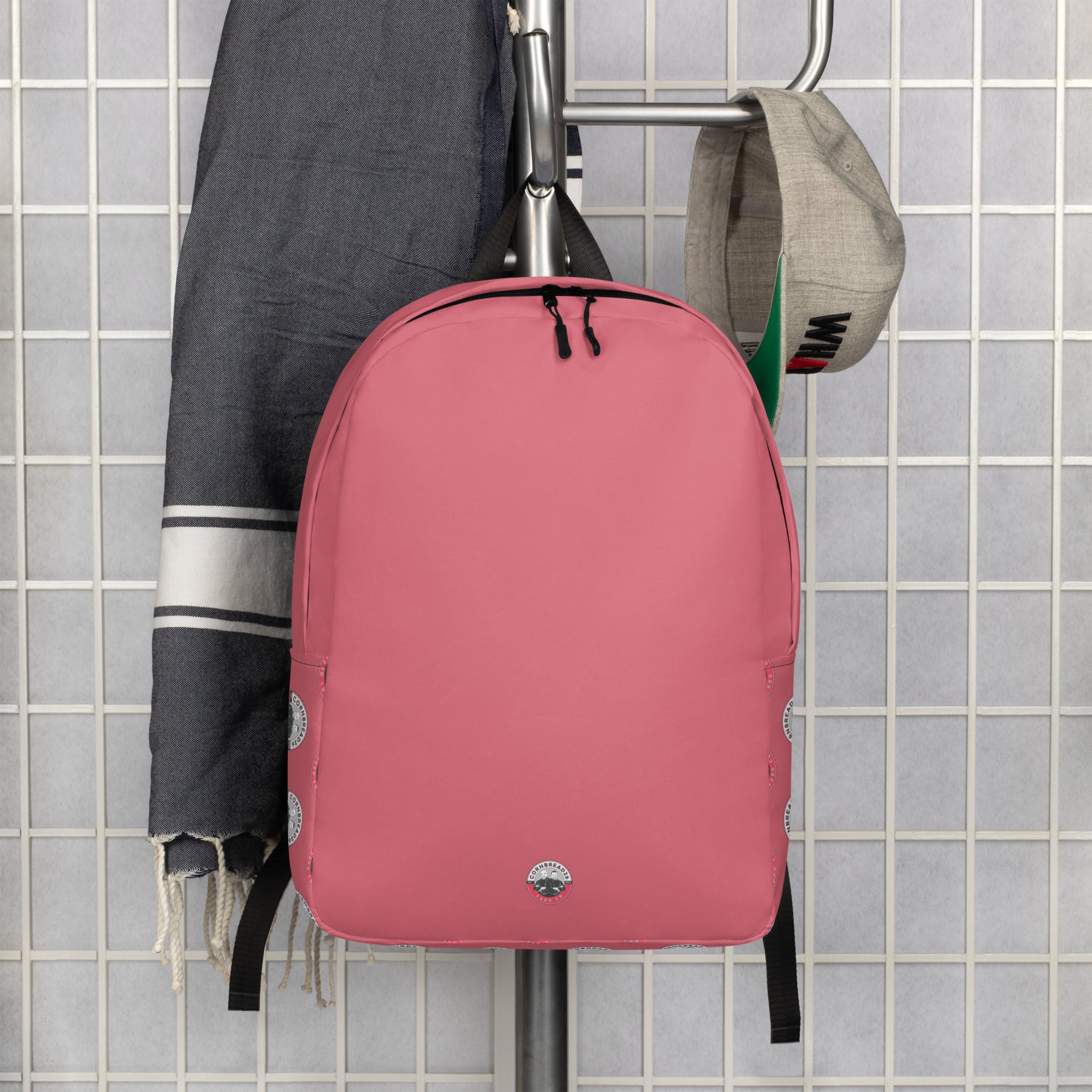 Classic Logo Backpack Minimalist- Pink - THE CORNBREAD KITCHEN SHOP