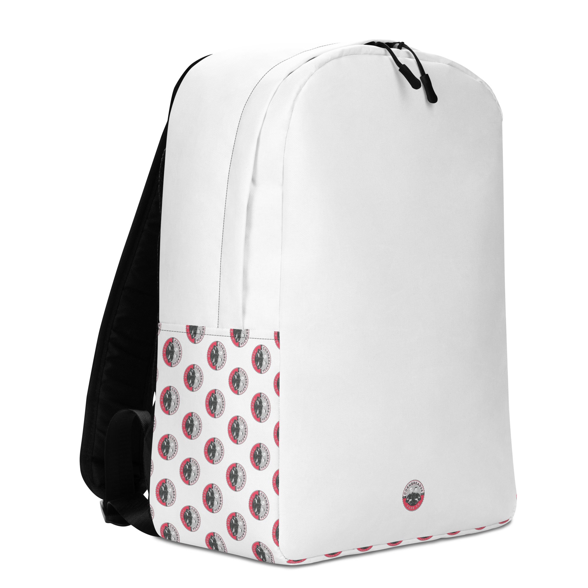 Classic Logo Minimalist Backpack- White - THE CORNBREAD KITCHEN SHOP