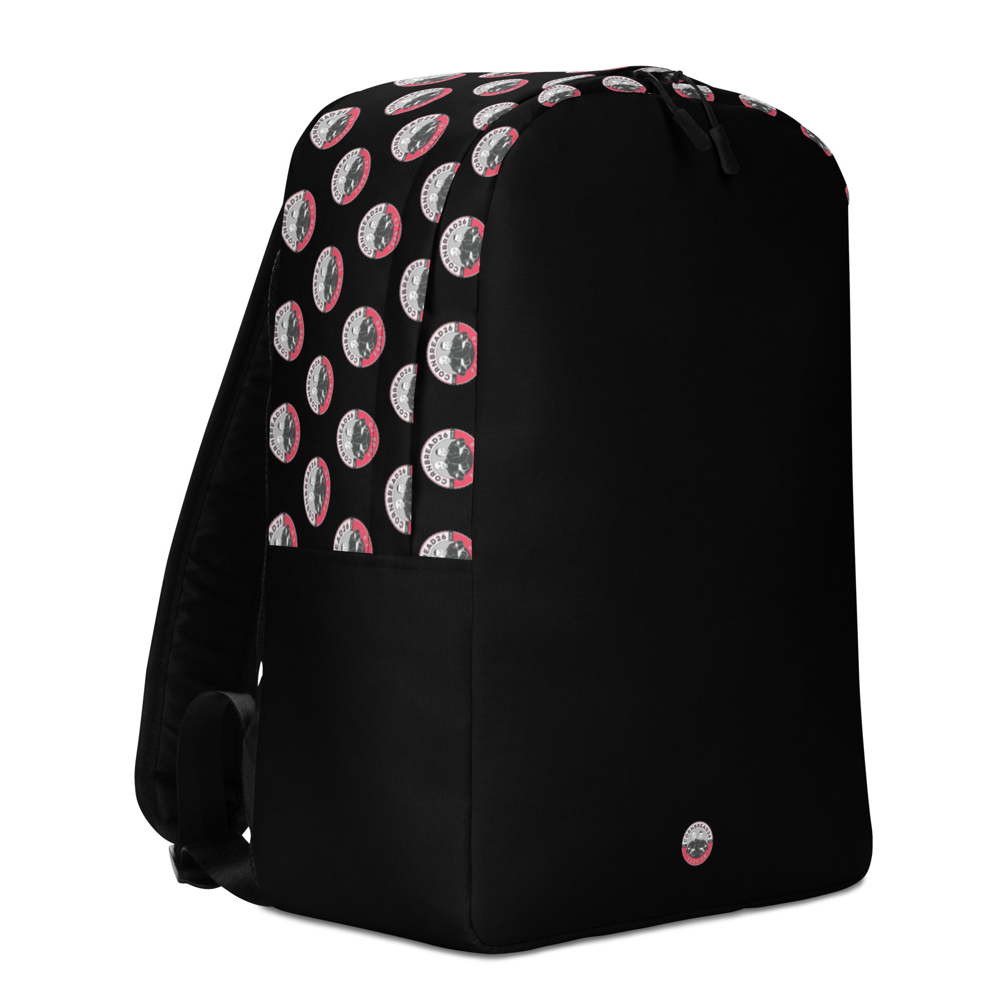 Classic Logo Backpack Minimalist- Black - THE CORNBREAD KITCHEN SHOP