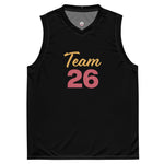 Unisex "Team 26" Recycled Fabric Basketball Jersey - THE CORNBREAD KITCHEN SHOP
