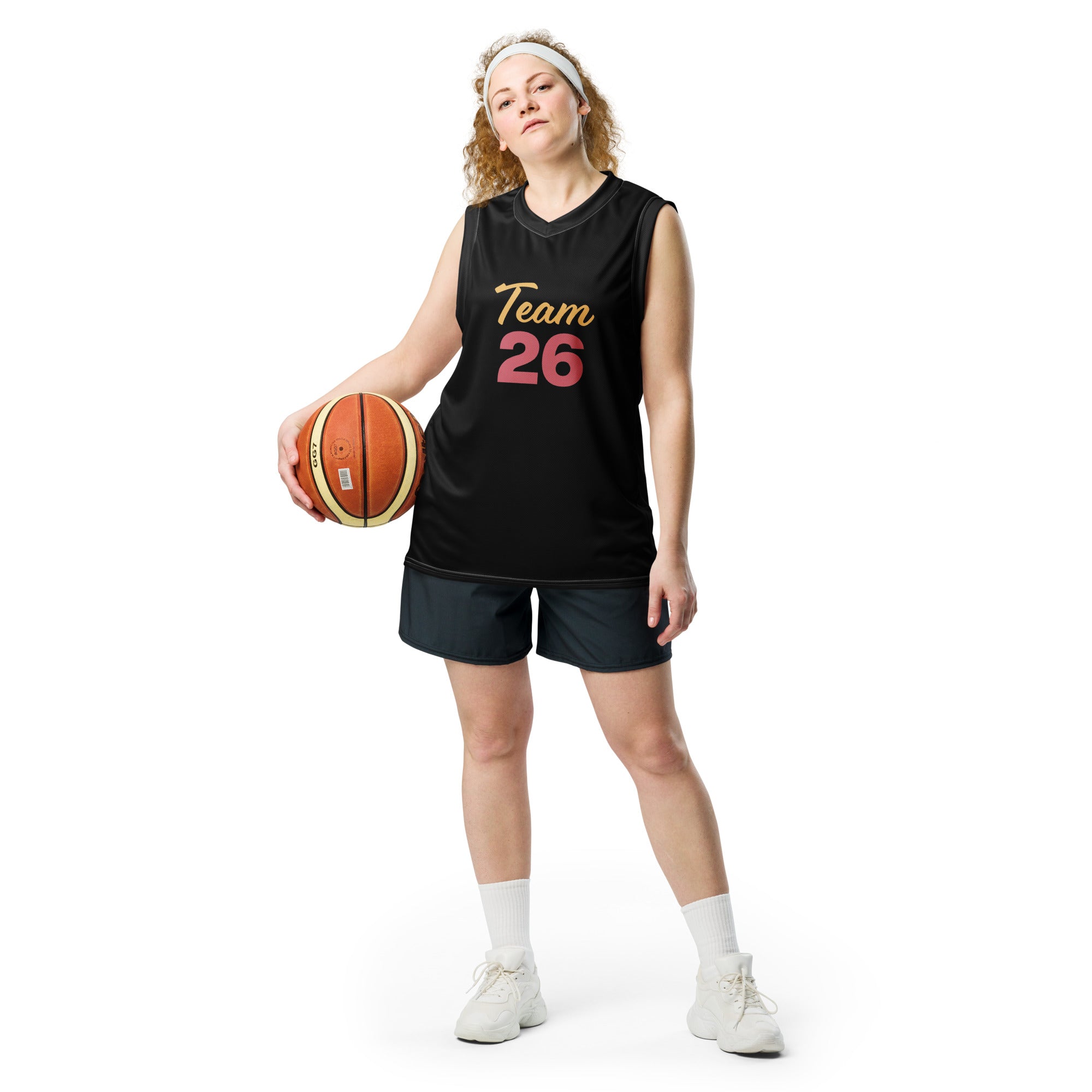 Unisex "Team 26" Recycled Fabric Basketball Jersey - THE CORNBREAD KITCHEN SHOP