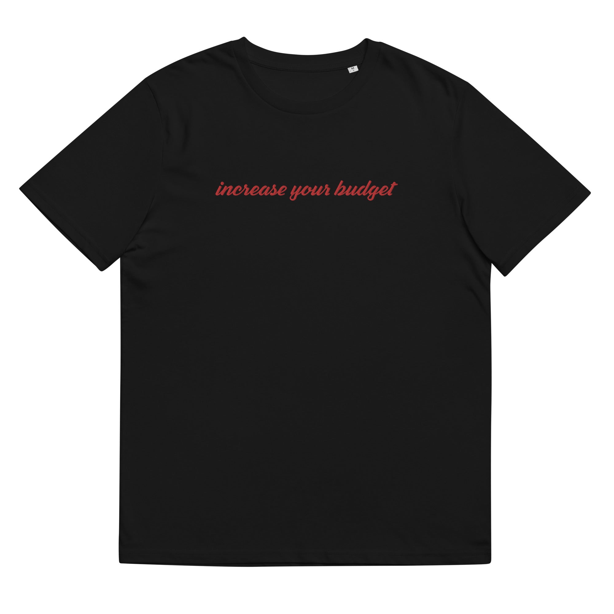 Unisex "Increase Your Budget" Stitched Organic Cotton T-Shirt - THE CORNBREAD KITCHEN SHOP