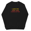 Unisex "Cookie Butter" Stitched Organic Raglan Sweatshirt - THE CORNBREAD KITCHEN SHOP
