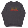 Unisex "Cookie Butter" Stitched Organic Raglan Sweatshirt - THE CORNBREAD KITCHEN SHOP