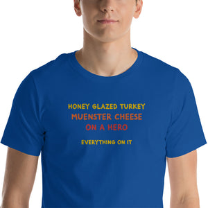 Unisex "Turkey & Cheese" Stitched Staple T-Shirt - THE CORNBREAD KITCHEN SHOP