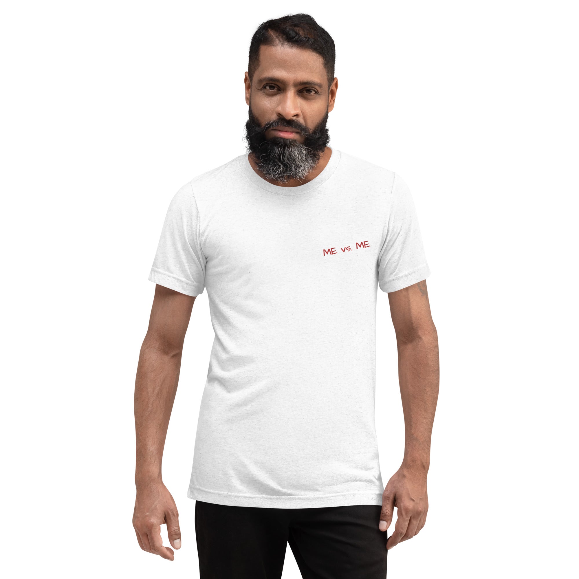 Unisex "Me vs. Me" Tri-Blend T-Shirt - THE CORNBREAD KITCHEN SHOP
