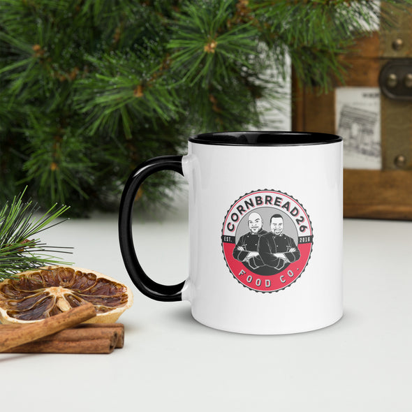 11oz Classic Logo Mug with Color Inside - THE CORNBREAD KITCHEN SHOP